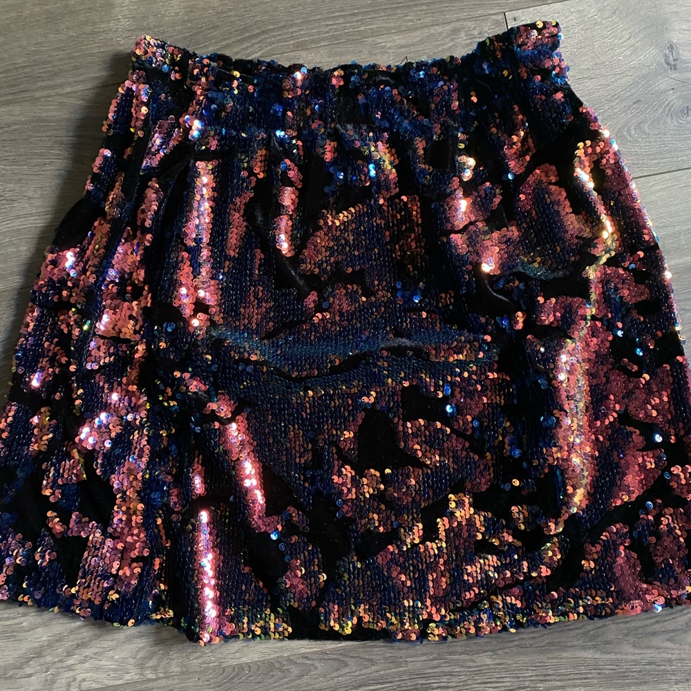 Zara Sequin Mini Skirt
